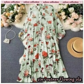 Baju Wanita Outer Flowing Ola Vl Toska