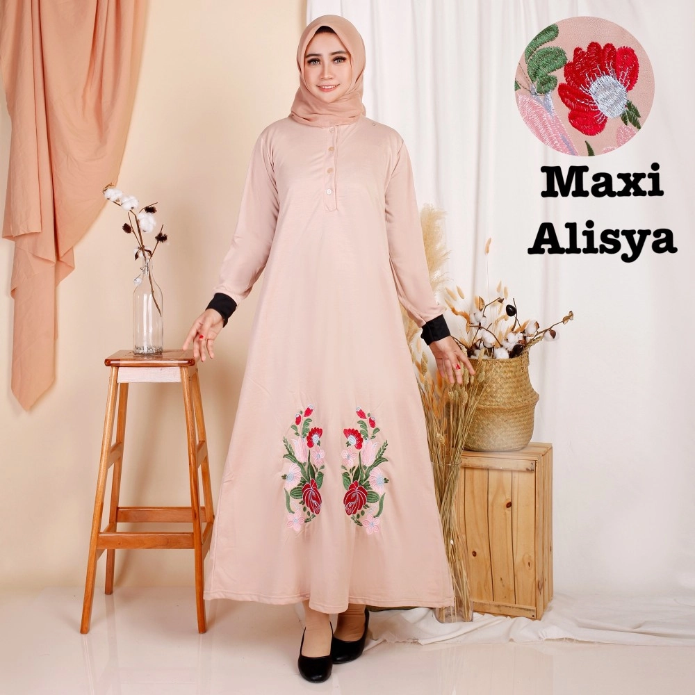 Baju Wanita Hj Maxi Alisya Ks Coksu