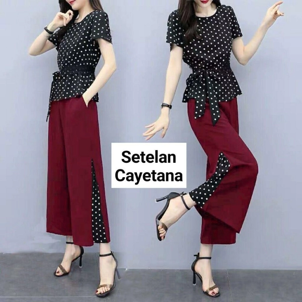 Baju Wanita St Cayetana Ff Maroon