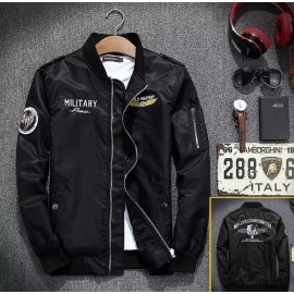 Baju Pria Jkt Bombwr Military Pp Hitam