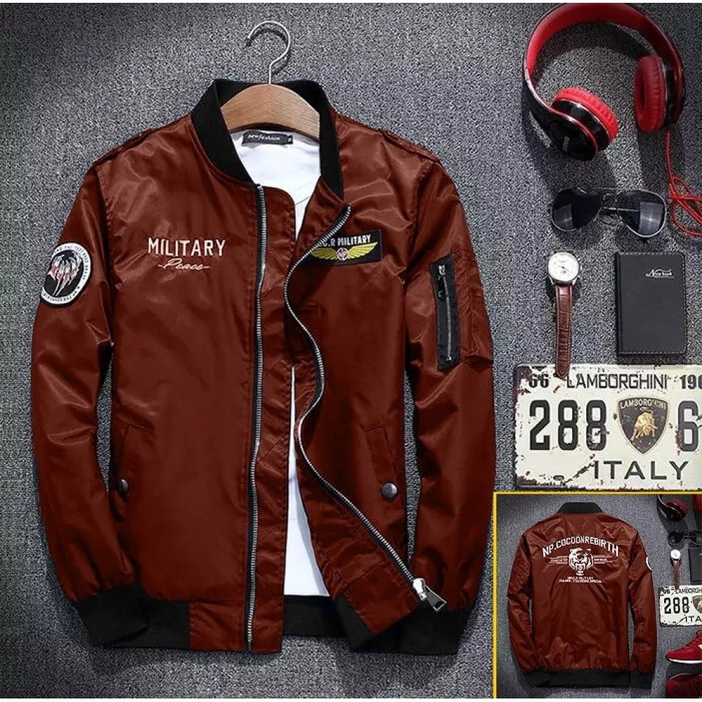 Baju Pria Jkt Bombwr Military Pp Maroon Baju Pria Jkt Bombwr Military Pp Maroon