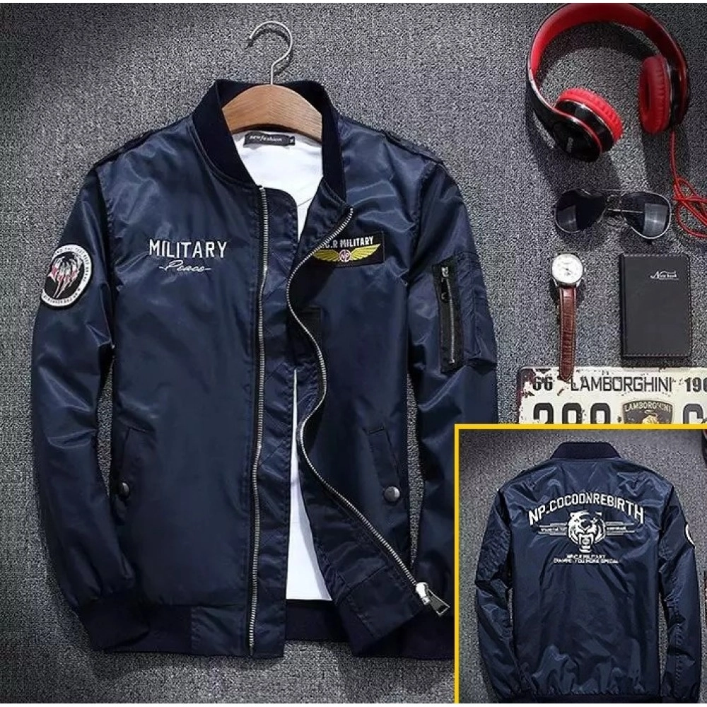 Baju Pria Jkt Bombwr Military Pp Navy Baju Pria Jkt Bombwr Military Pp Navy