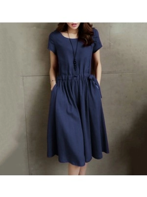 Baju Wanita Drs Elfie Hs Navy