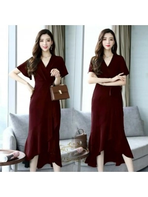 Baju Wanita Drs Nelly Ff Maroon
