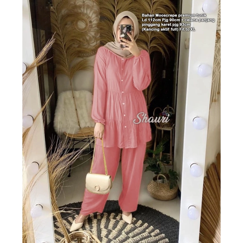 Baju Wanita Jumbo St Shauri Xl Dusty