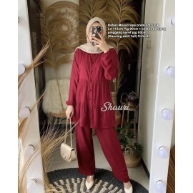 Baju Wanita Jumbo St Shauri Xl Maroon