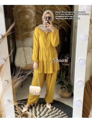 Baju Wanita Jumbo St Shauri Xl Mustard