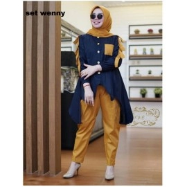 Baju Korea St Wenny Ff Navy