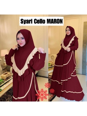 Baju Korea Hj Syari Cello Vs Maroon