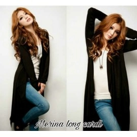 Baju Korea Cardi Merina Rw Hitam