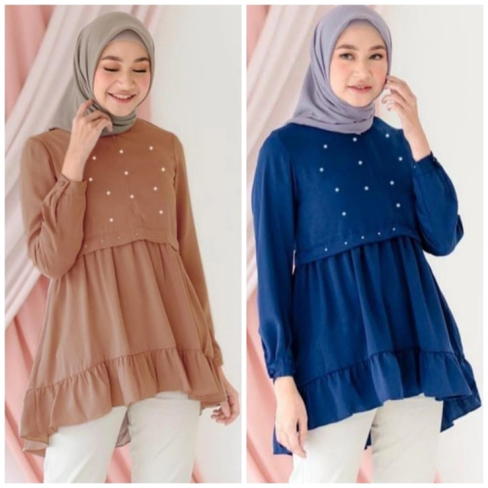 Baju Korea Blouse Herina Fl