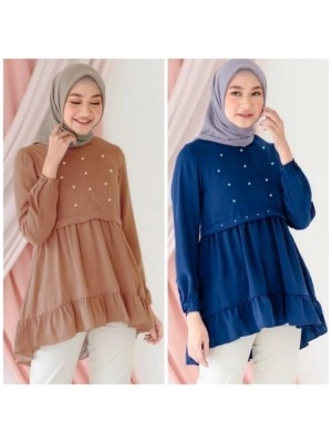 Baju Korea Blouse Herina Fl