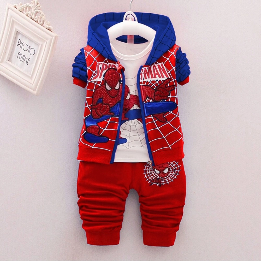 Baju Anak Kd St Spyderman Vb Merah