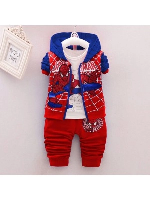 Baju Anak Kd St Spyderman Vb Merah