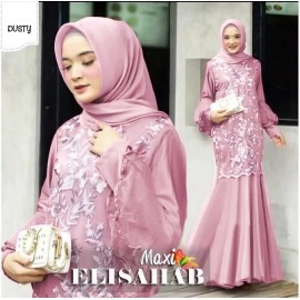 Baju Korea Hj Maxi Elisahab Dusty