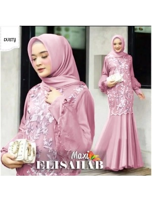 Baju Korea Hj Maxi Elisahab Dusty