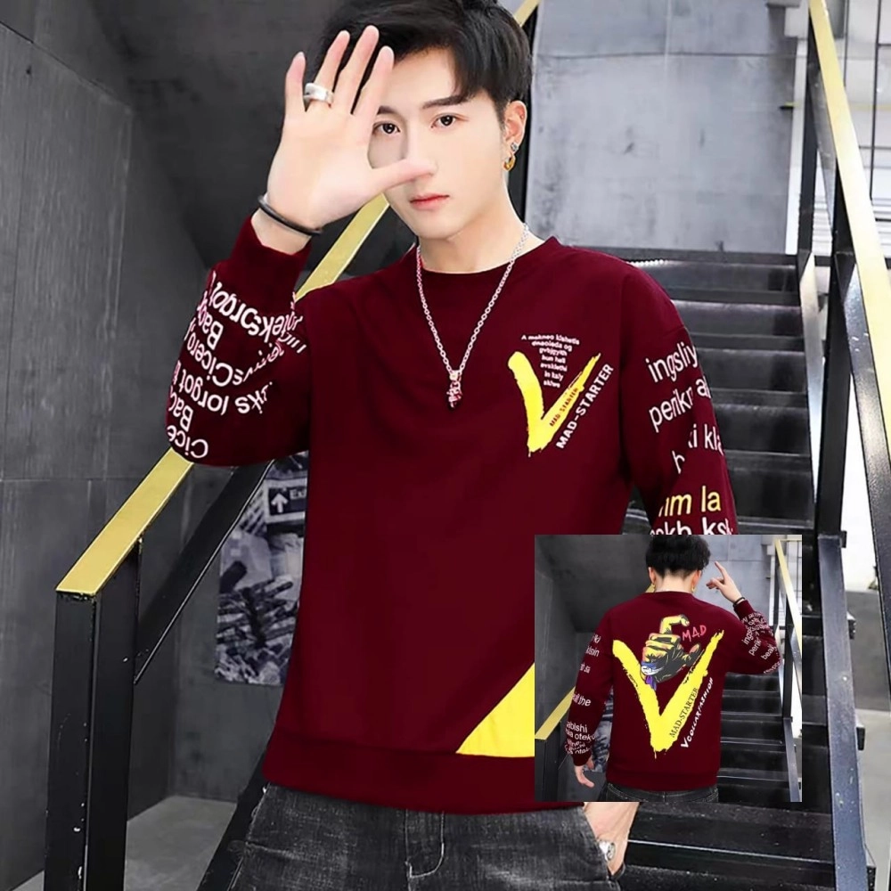 Baju Pria Sw Mad Starter Cs Maroon