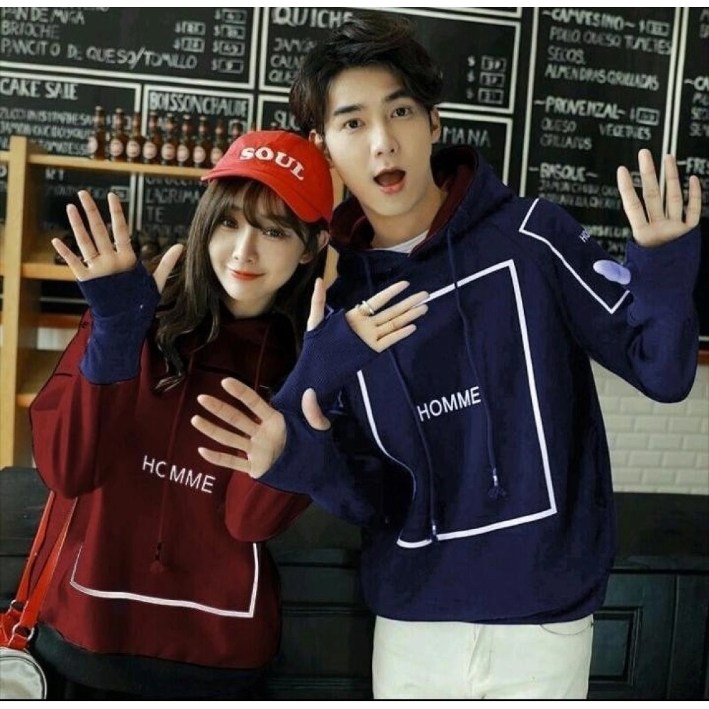 Baju Couple Cp Homme Maroon Navy