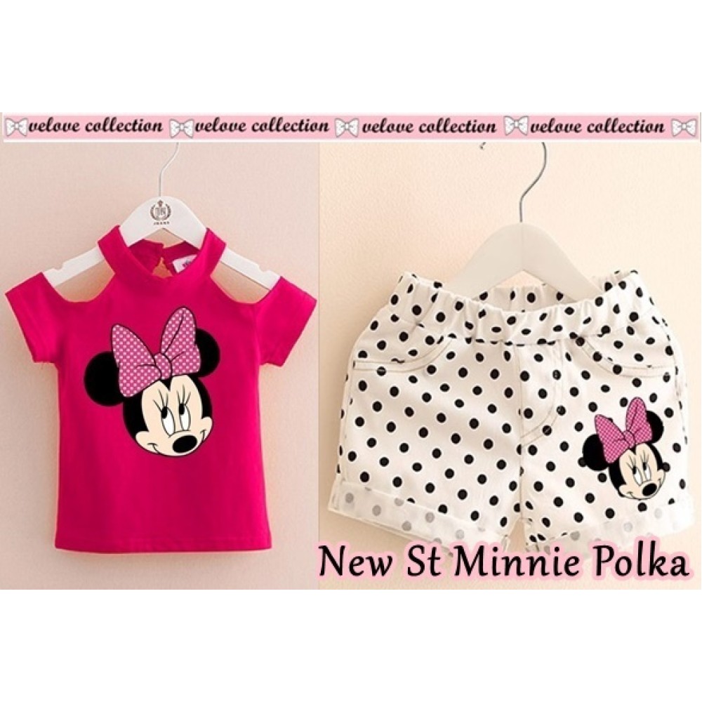 Baju Anak Kd St New Minnie Polka Fanta Baju Anak Kd St New Minnie Polka Fanta