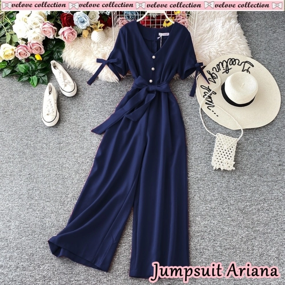 Baju Korea Js Ariana Navy