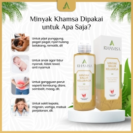 Khamsa - Minyak Balur keluarga 100 ml untuk mengatasi kulit kering