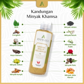 Khamsa - Minyak Balur keluarga 100 ml untuk mengatasi kulit kering