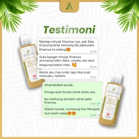 Khamsa - Minyak Balur keluarga 100 ml untuk mengatasi kulit kering