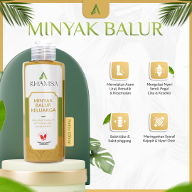 Khamsa - Minyak Balur keluarga 100 ml Asam Urat, Rematik, Kesemutan