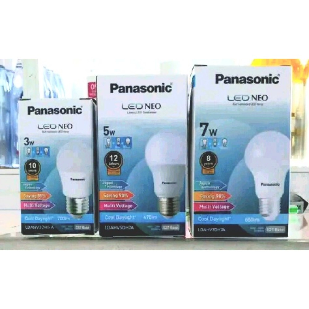 Lampu Led Panasonic 3W/5W/7W/9W/11W/13W Cool Daylight Lampu Led Panasonic 3W/5W/7W/9W/11W/13W Cool Daylight