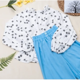 Setelan bytha / one set floral daisy / setelan wanita Setelan bytha / one set floral daisy / setelan wanita