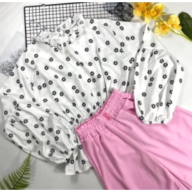Setelan bytha / one set floral daisy / setelan wanita Setelan bytha / one set floral daisy / setelan wanita