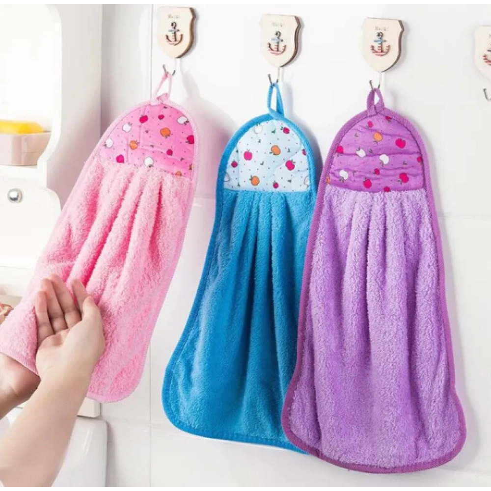 Kain lap tangan microfiber / hand towel handuk gantung wastafel dapur / serbet pengering tangan basah Kain lap tangan microfiber / hand towel handuk gantung wastafel dapur / serbet pengering tangan basah