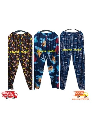 Celana Panjang Wanita Celana Panjang Motif Celana Panjang Motif Bunga Celamis Los Motif Random