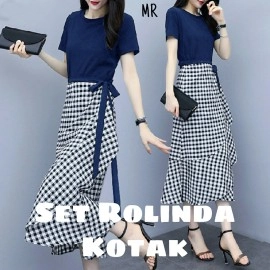 Setelan Wanita Kotak rolinda Setelan Wanita Kotak rolinda