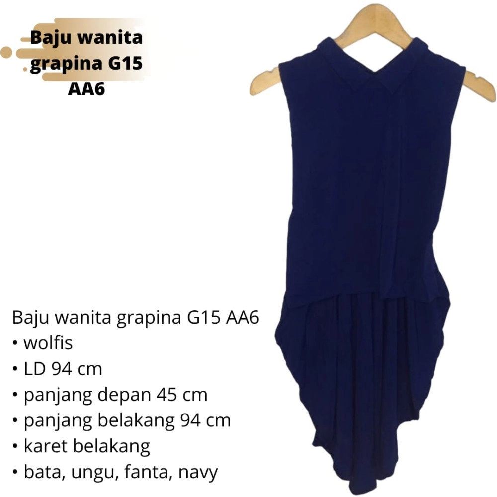 Baju wanita grapina G15 AA6 Baju wanita grapina G15 AA6