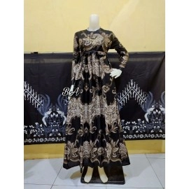 Couple batik gamis + kemeja
