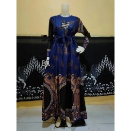 Couple batik gamis + kemeja
