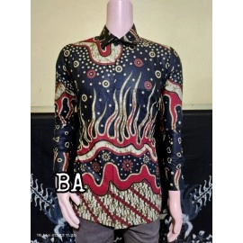 Couple batik gamis + kemeja