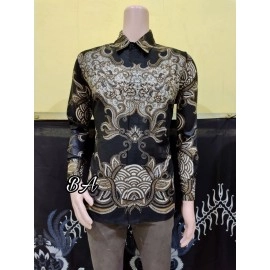 Couple batik gamis + kemeja