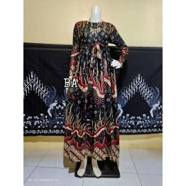 Couple batik gamis + kemeja