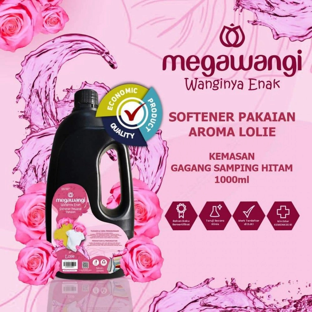 Softener Pelembut Pakaian Gagang Hitam 1000Ml