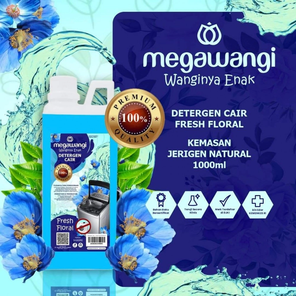 Detergen cair kualitas premium ( grade A ) jerigen natural HDPE 1 liter Detergen cair kualitas premium ( grade A ) jerigen natural HDPE 1 liter
