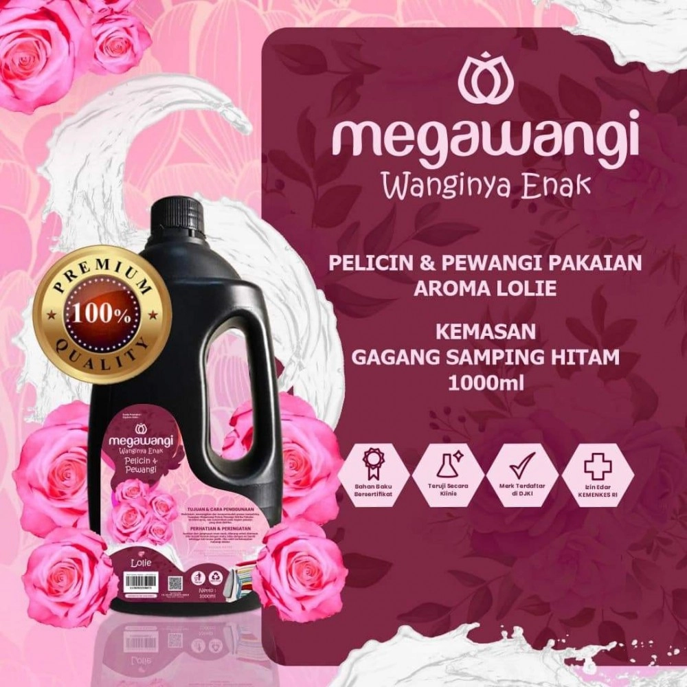 Pelicin, pewangi pakaian gagang hitam PREMIUM Pelicin, pewangi pakaian gagang hitam PREMIUM