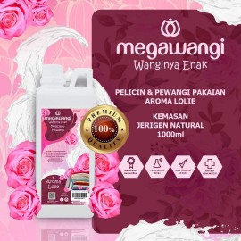 Pelicin, pelembut dan pewangi pakaian premium gagang HDPE natural 1 liter