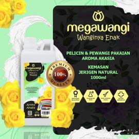 Pelicin, pelembut dan pewangi pakaian premium gagang HDPE natural 1 liter