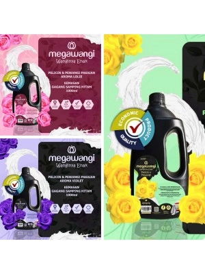 Pelicin pelembut Dan Pewangi Pakaian Jerigen Gagang Hitam 1000 ML