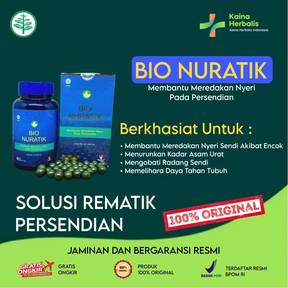 Bio Nuratik - Meredakan Rematik Nyeri Pada Persendian Bio Nuratik - Meredakan Rematik Nyeri Pada Persendian