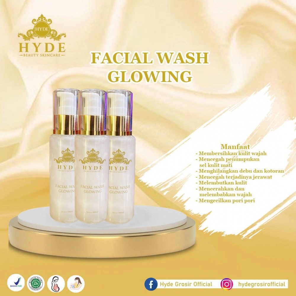Facial Wash Glowing Hyde Beauty Skincare Facial Wash Glowing Hyde Beauty Skincare