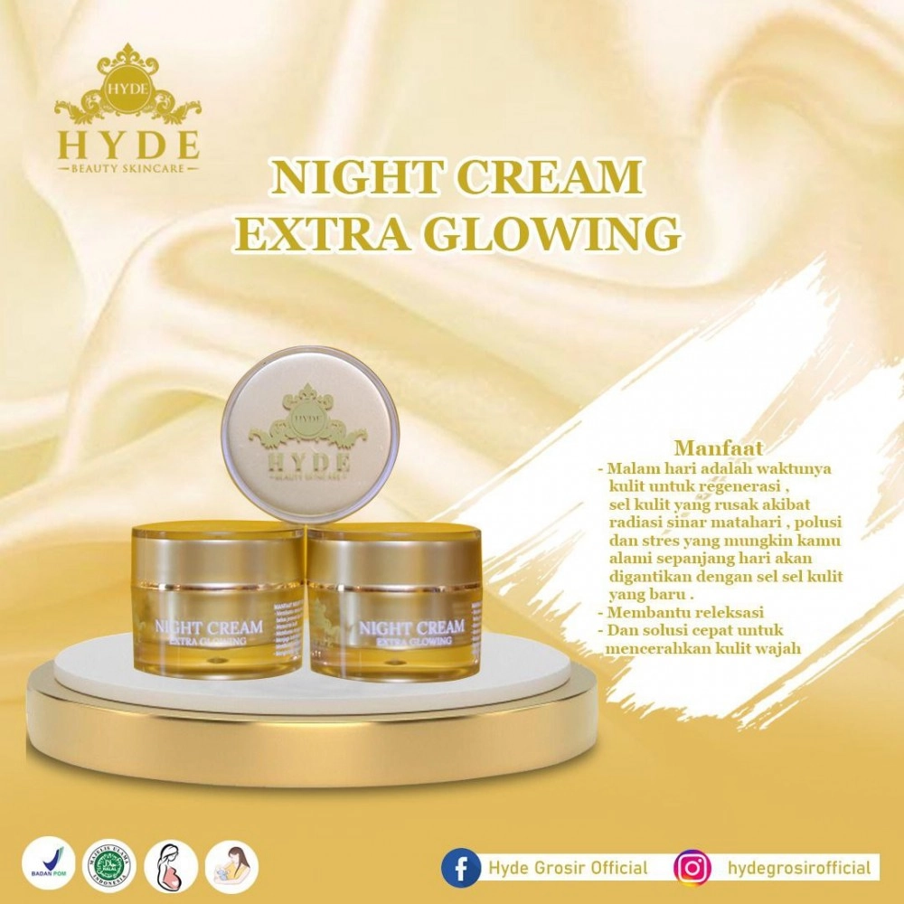 Night Cream Extra Glowing Hyde Beauty Skincare Night Cream Extra Glowing Hyde Beauty Skincare