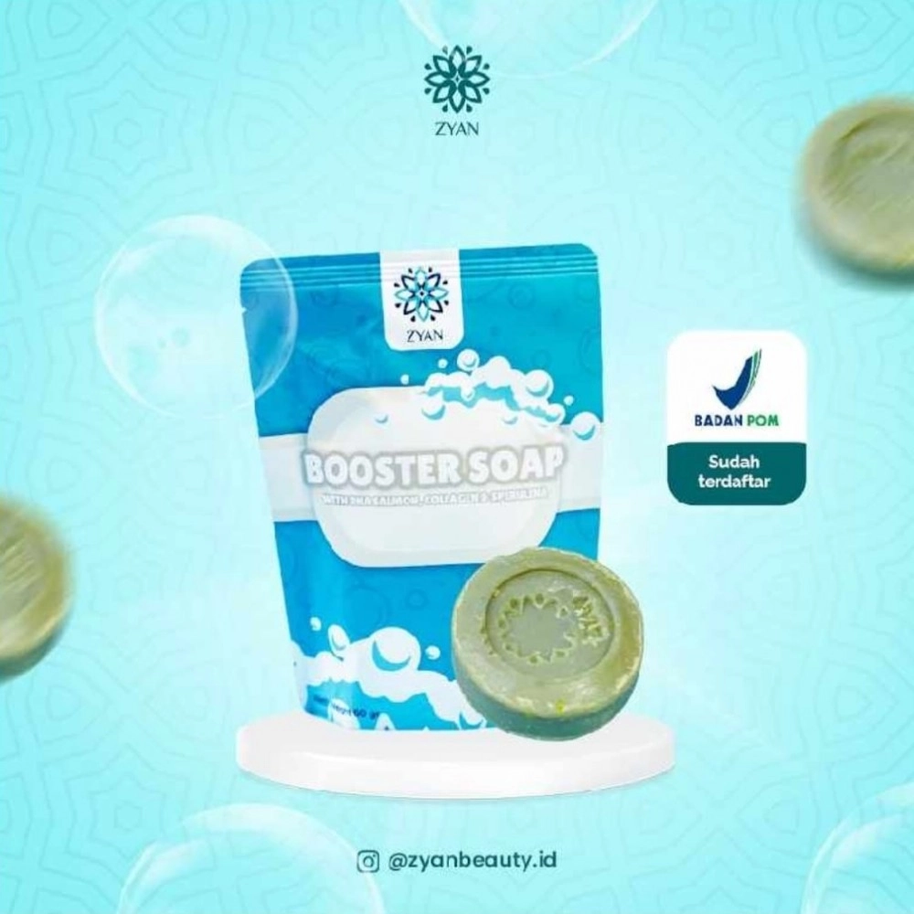 Zyan Booster Soap Sabun Wajah & Badan Zyan Booster Soap Sabun Wajah & Badan